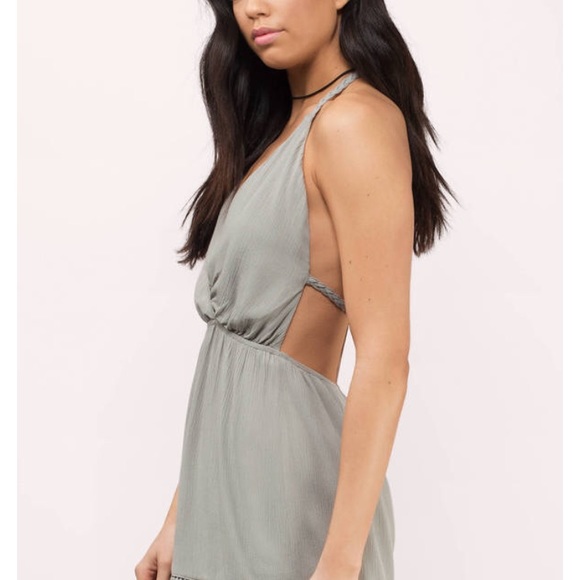 Tobi Other - Olive Green Romper
